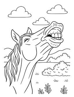 Sample of Flehmen Response coloring page