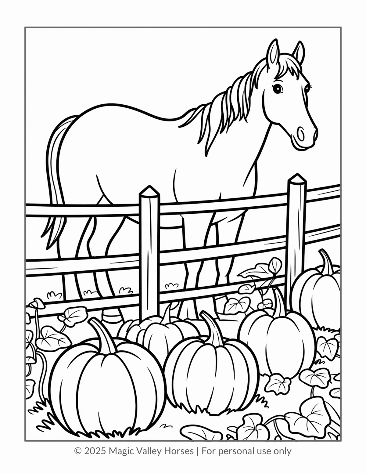 Autumn Horses sample page 2