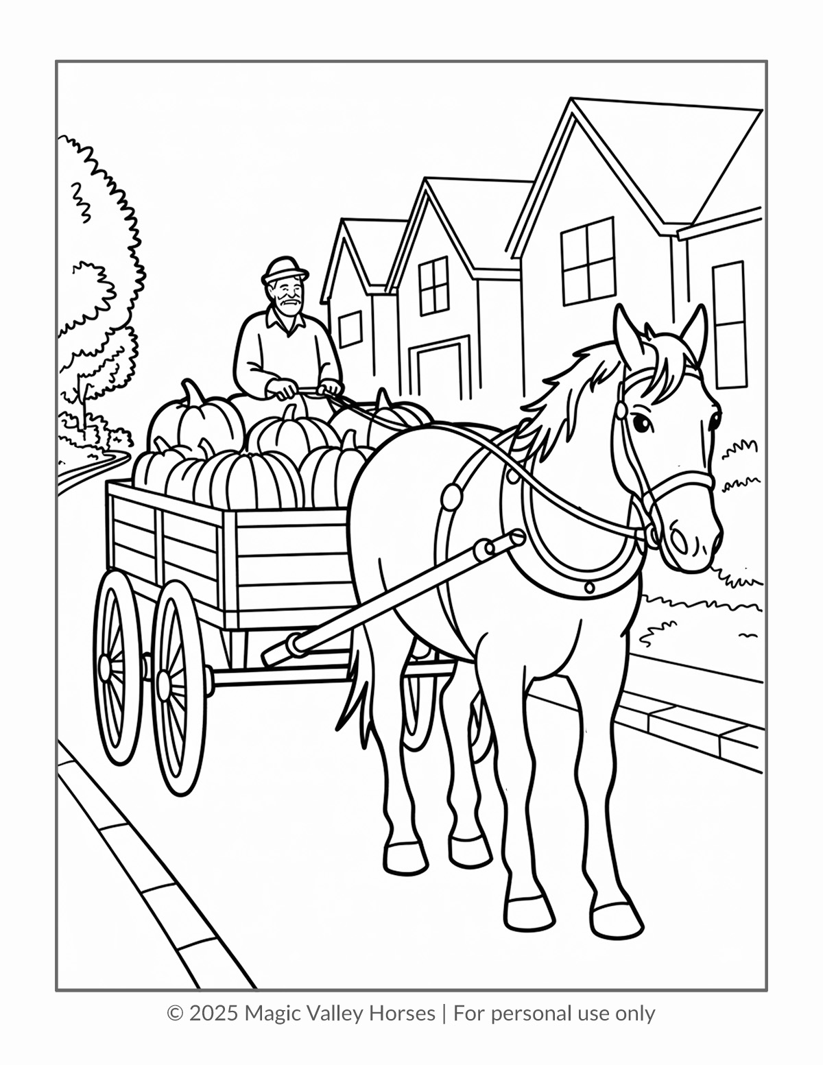 Autumn Horses sample page 1