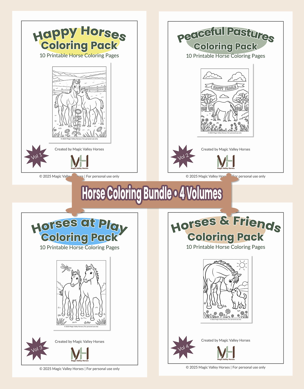 4-Pack Coloring Bundle preview