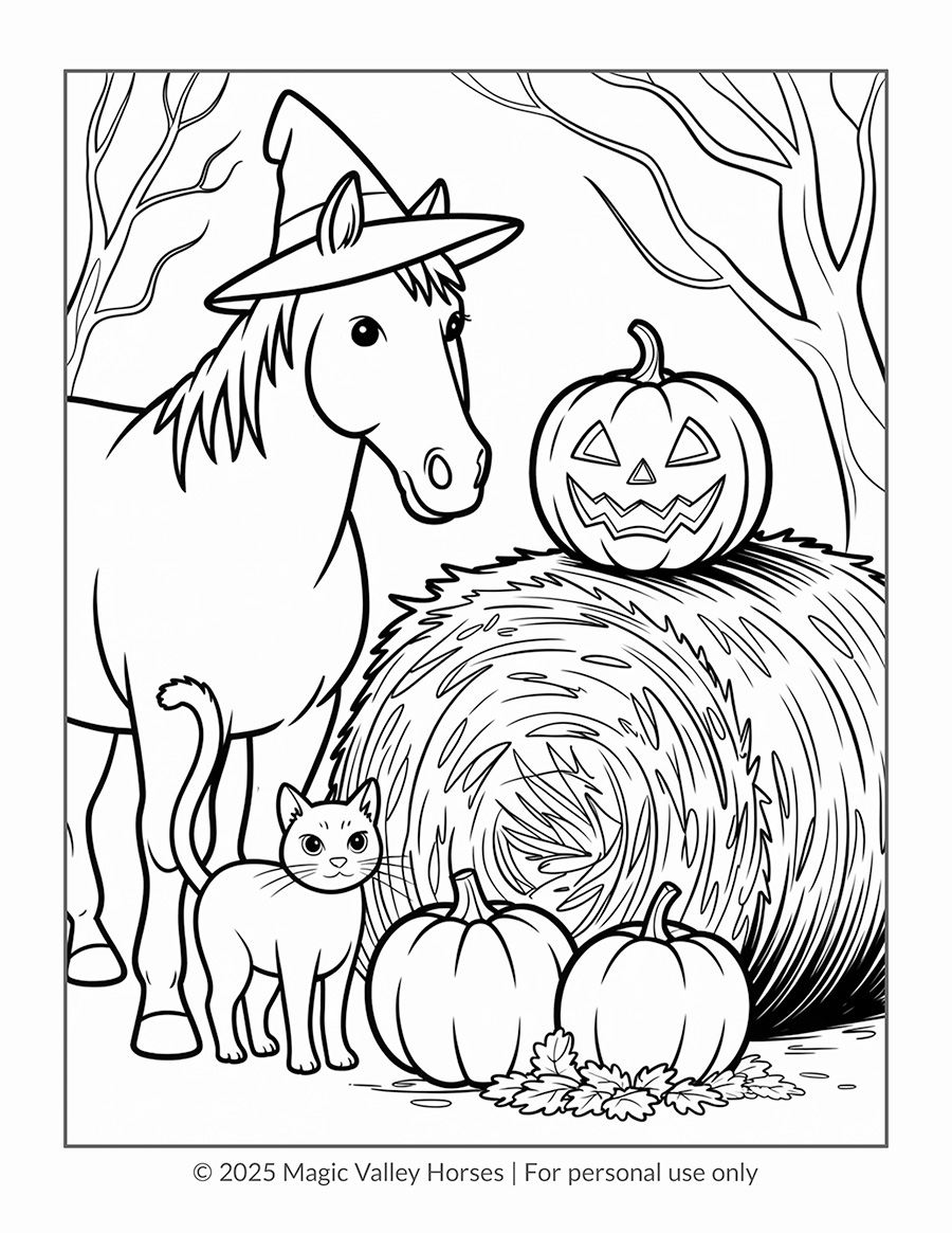 Halloween Horses sample page 1