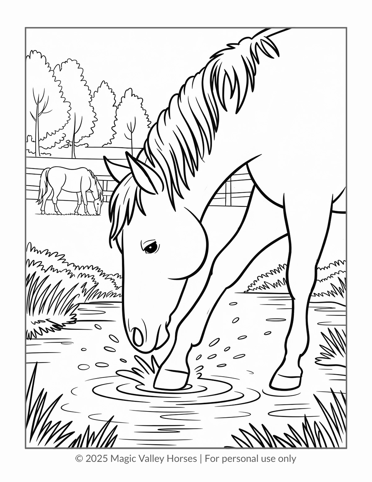 Horses at Play sample page 2