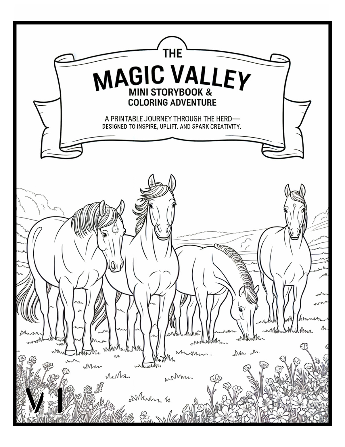 Free Meet the Horses coloring pages
