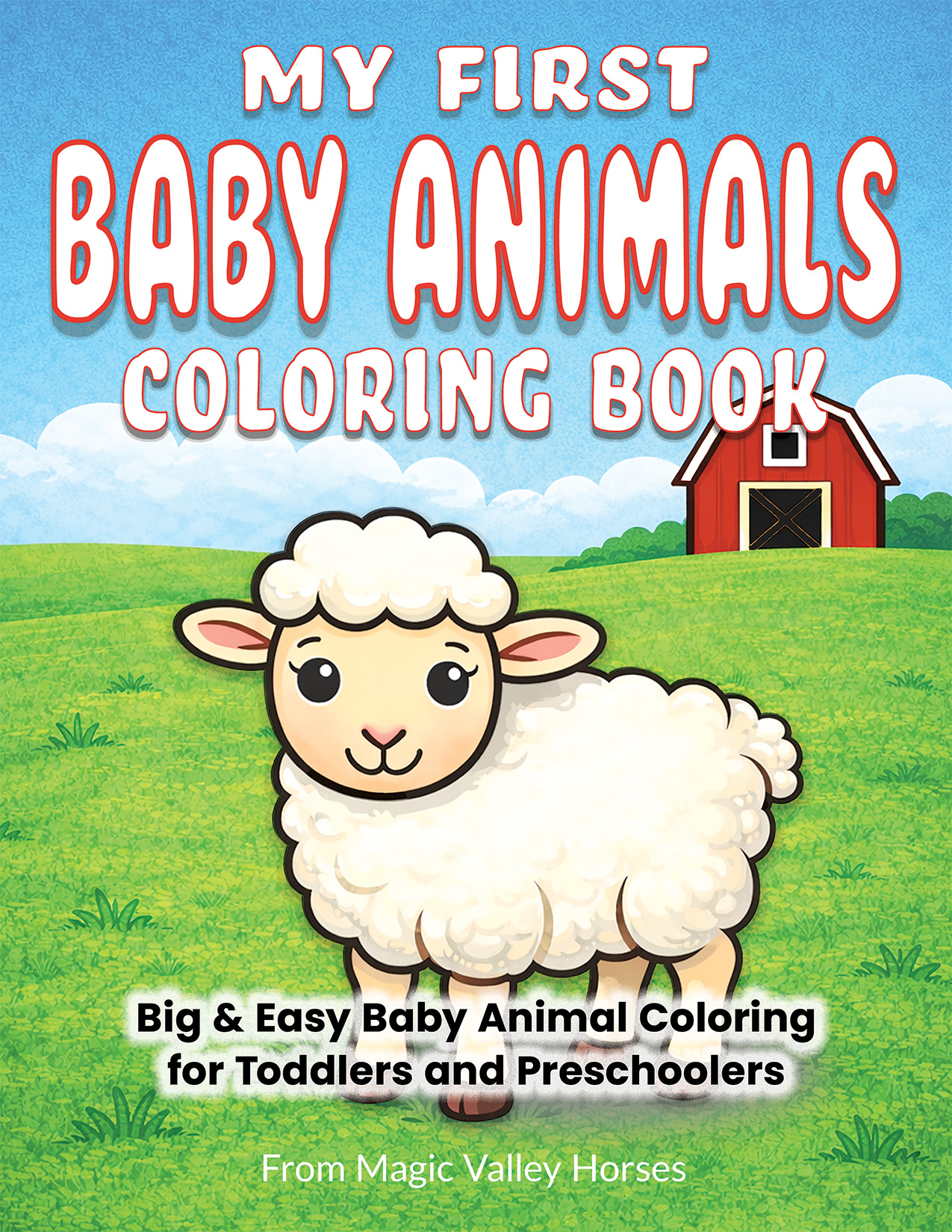 My First Baby Animals Coloring Book cover