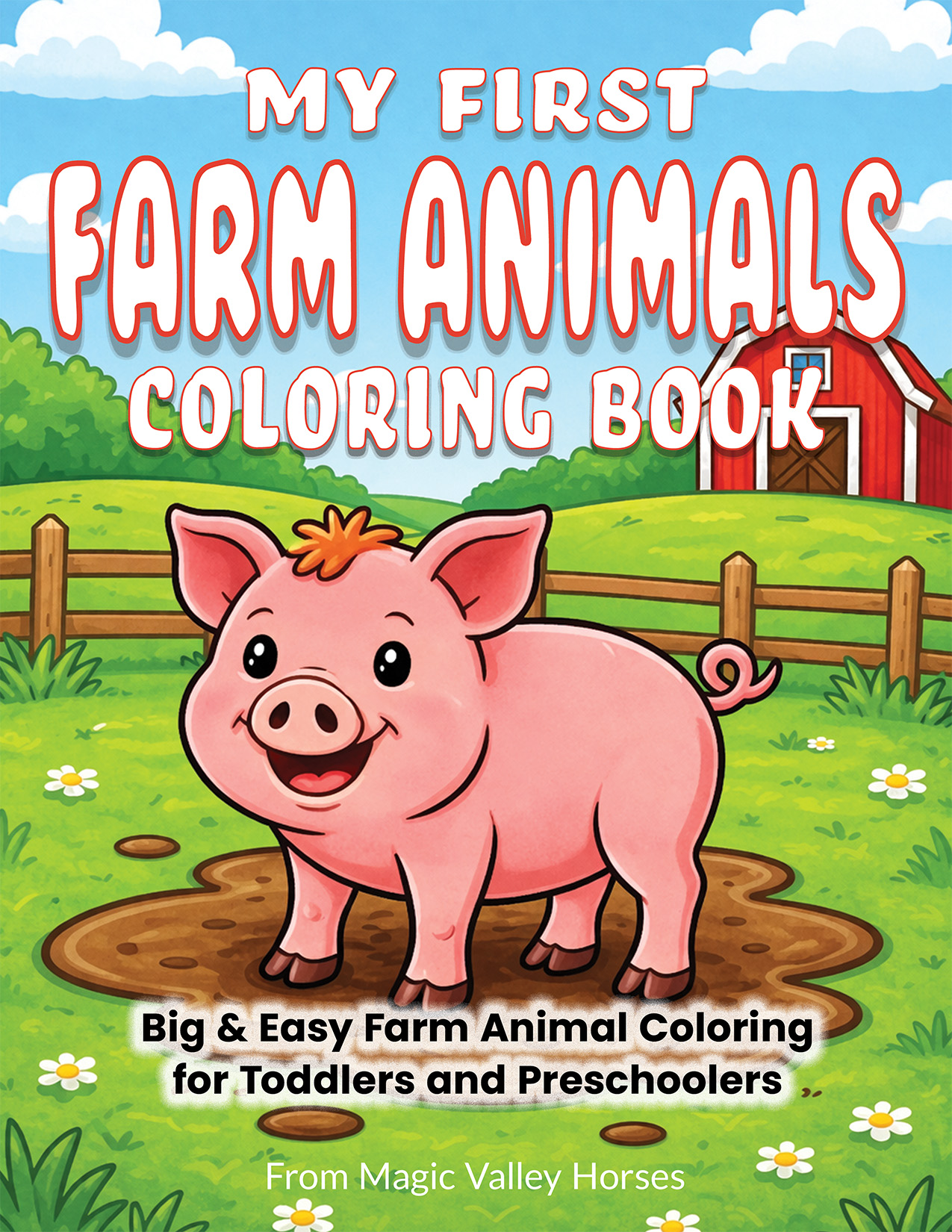My First Farm Animals Coloring Book cover