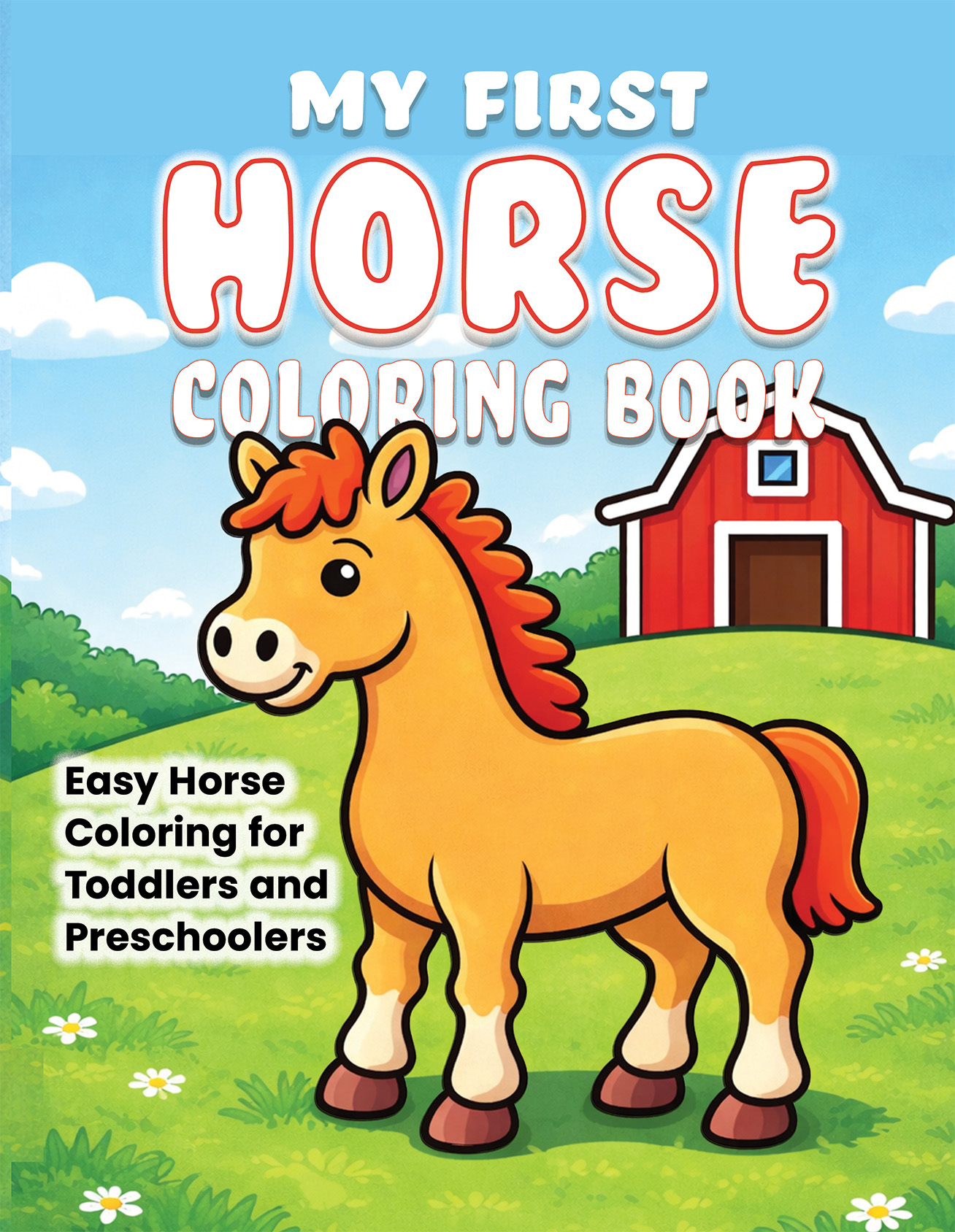 My First Horse Coloring Book cover
