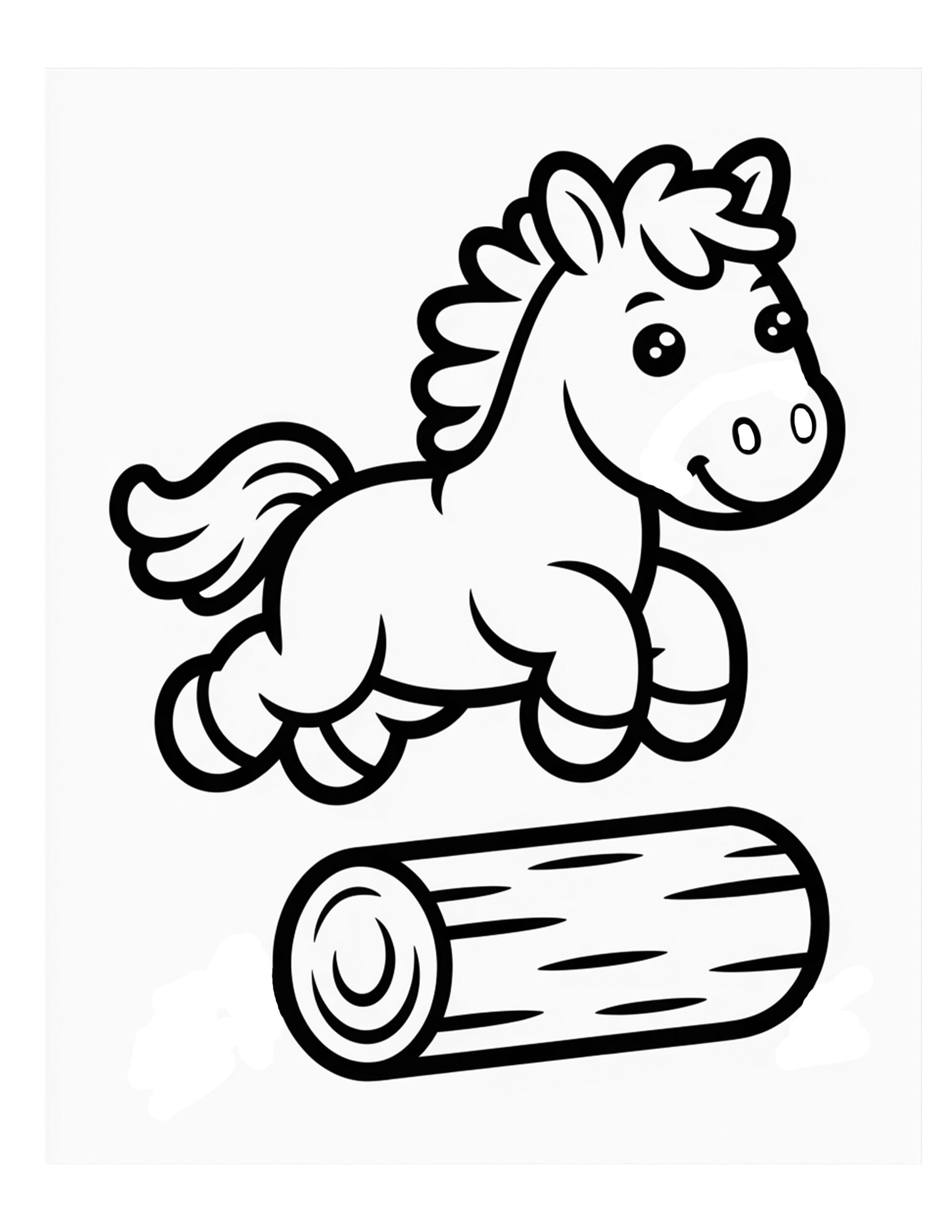 Horse coloring page