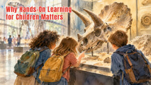 children at a museum experiencing hands-on learning